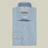 Blue Bengal Stripe Button Cuff Slim Fit Shirt