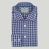 Navy Large Gingham Check BC Classic Fit Shirt