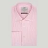 Pink Fine Stripe Double Cuff Classic Fit Shirt