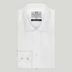 White Royal Oxford Button Cuff Classic Fit Shirt
