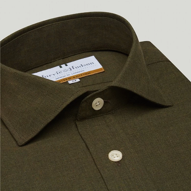 Mid Green Pure Cotton Casual Shirt - Image 5