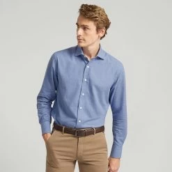 Sky Blue Pure Cotton Casual Shirt