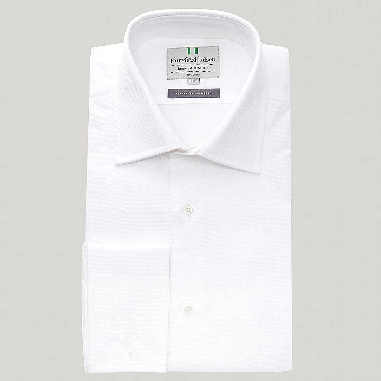 White Marcella Double Cuff Dress Shirt - Image 2