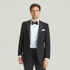 Black Dinner Suit With Unfinished Trousers
