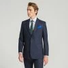 Navy Birdseye Wool Suit
