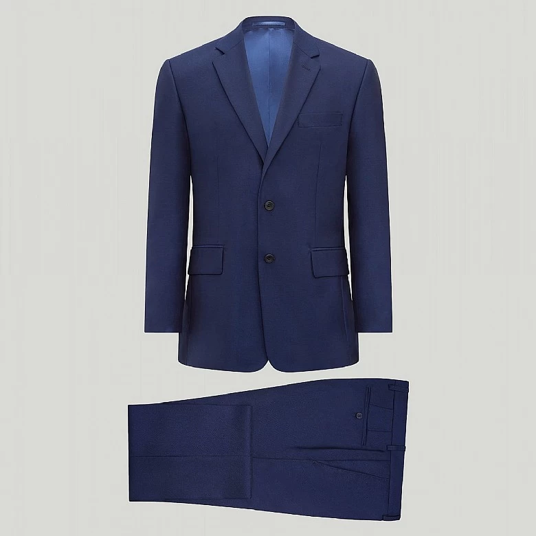 Light Navy Wool Suit - Image 3