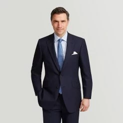 Navy Premium English Wool Suit
