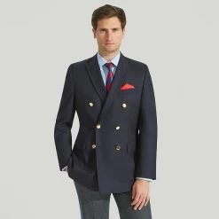 Navy Double Breasted Blazer