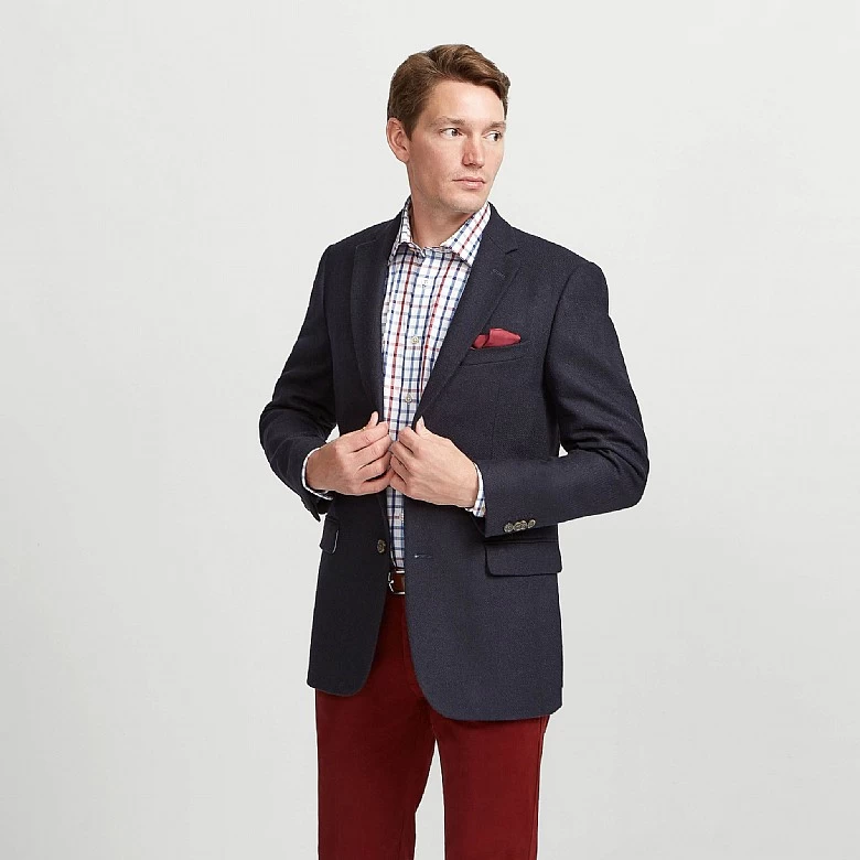 Navy Pure Wool Jacket