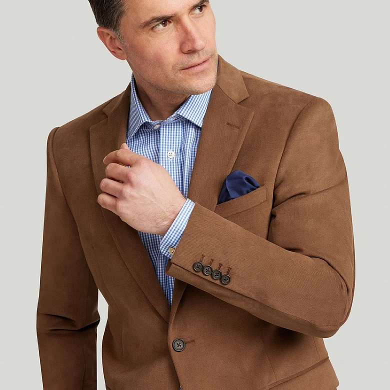 Plain Navy Cotton Jacket - Image 6