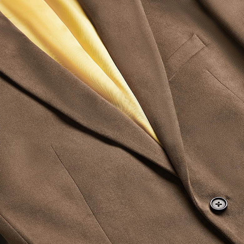 Plain Navy Cotton Jacket - Image 8