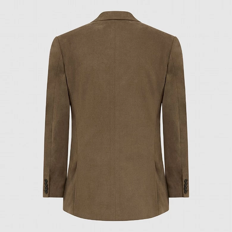 Plain Navy Cotton Jacket - Image 9