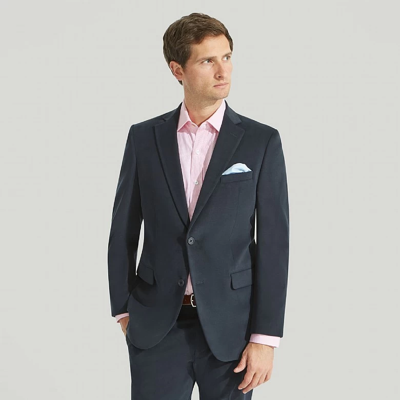 Plain Navy Cotton Jacket