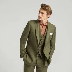 Dark Green Tweed Jacket