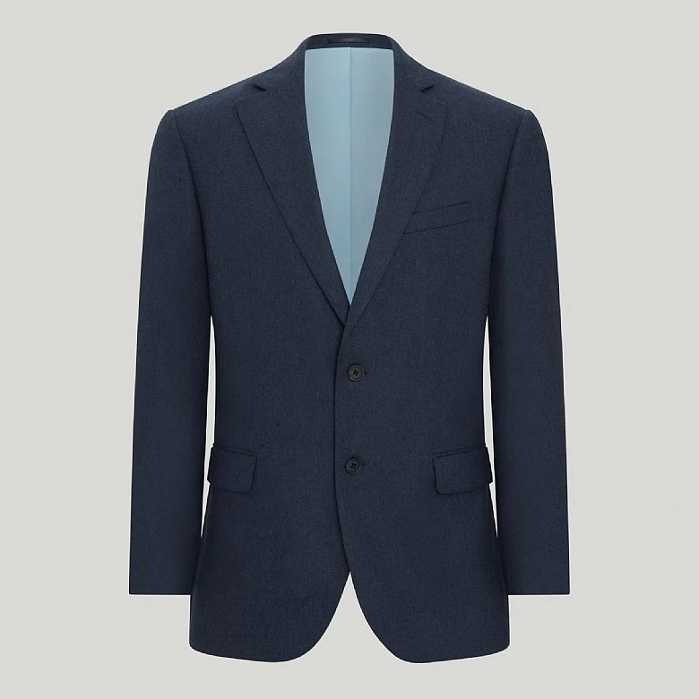 Dark Blue Flannel Jacket - Image 3