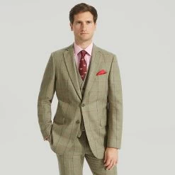 Sage Green Tweed Check Jacket
