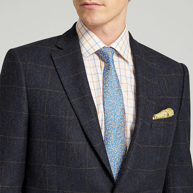 Dark Green Lambswool Check Jacket - Image 11