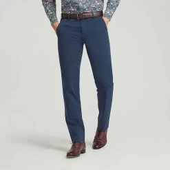 Blue Meyer Soft Cotton Chino