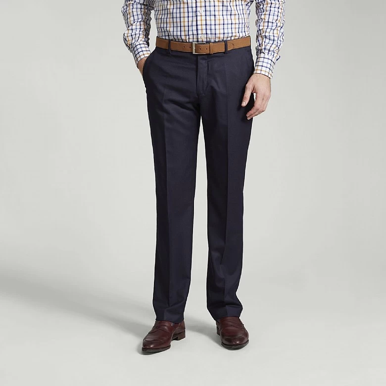 Navy Meyer Soft Cotton Chino