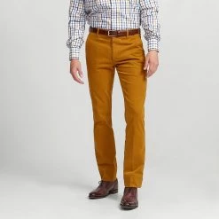 Nutmeg Cotton Unfinished Trousers