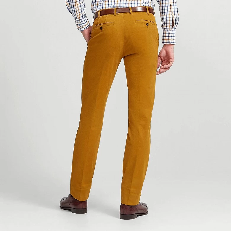 Dark Green Cotton Unfinished Trousers - Image 5