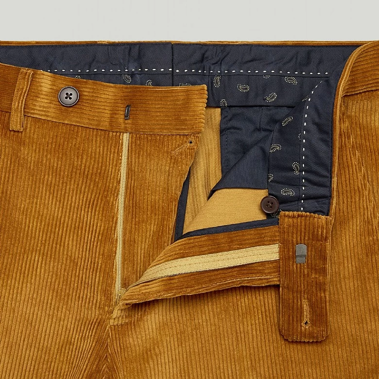 Burnt Orange Corduroy Trousers - Image 7