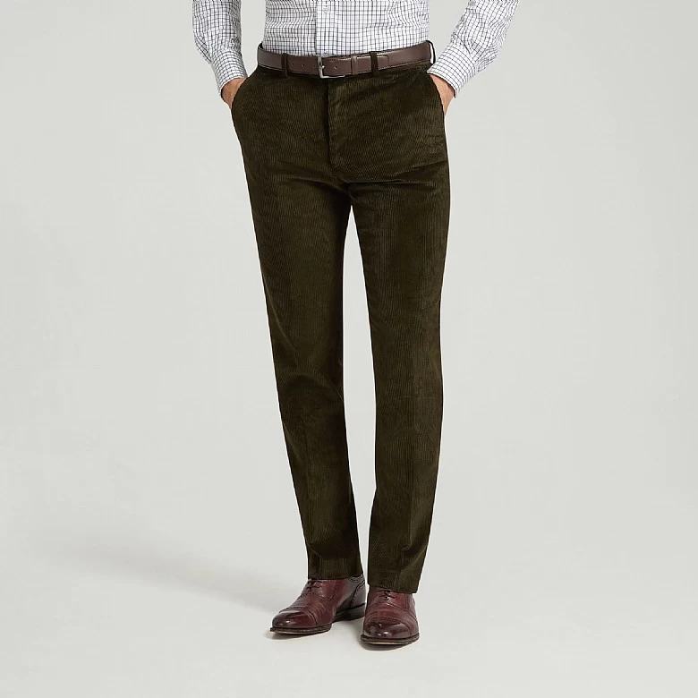 Dark Green Corduroy Trousers