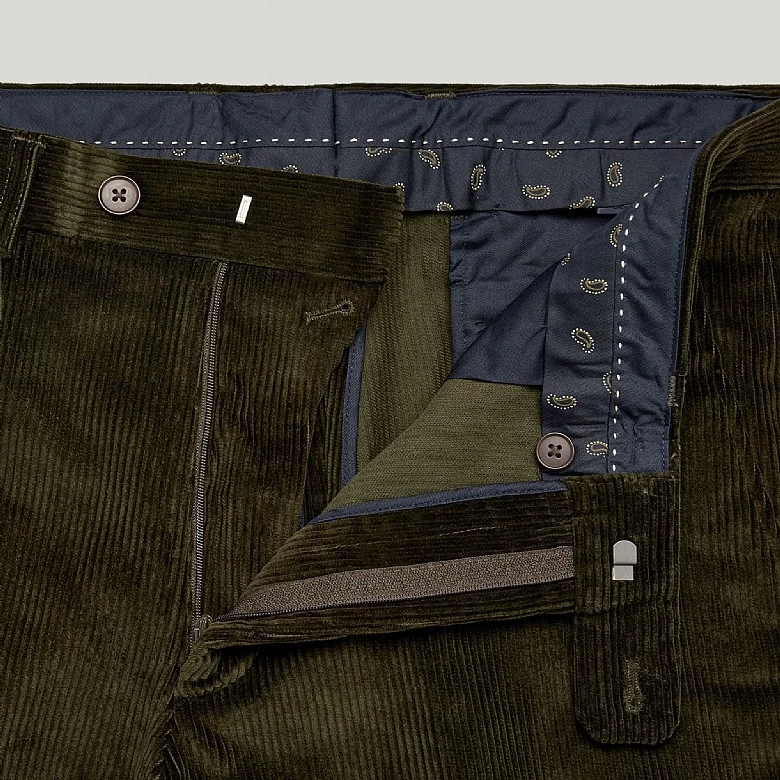 Burnt Orange Corduroy Trousers - Image 10