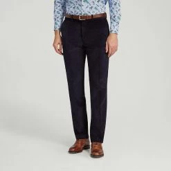 Navy Corduroy Trousers