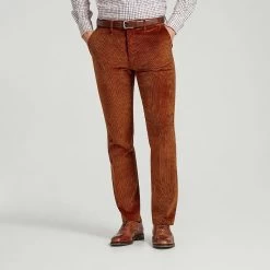 Burnt Orange Corduroy Trousers