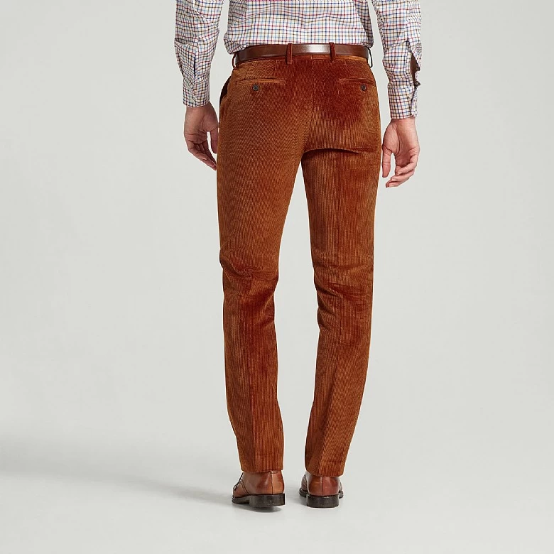 Burnt Orange Corduroy Trousers - Image 2