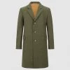 Olive Green Tweed Marl Coat