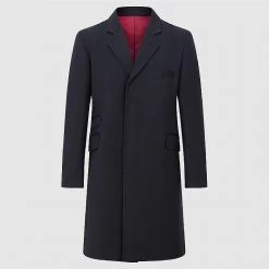 Navy Covert Coat