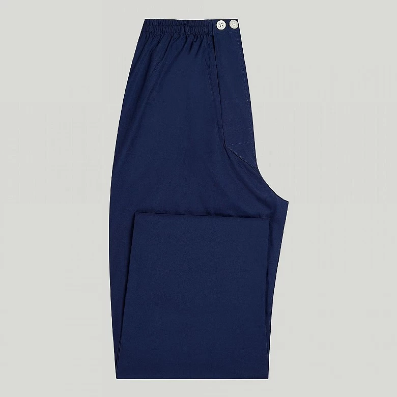 Plain Sky Blue Cotton Pyjama - Image 10