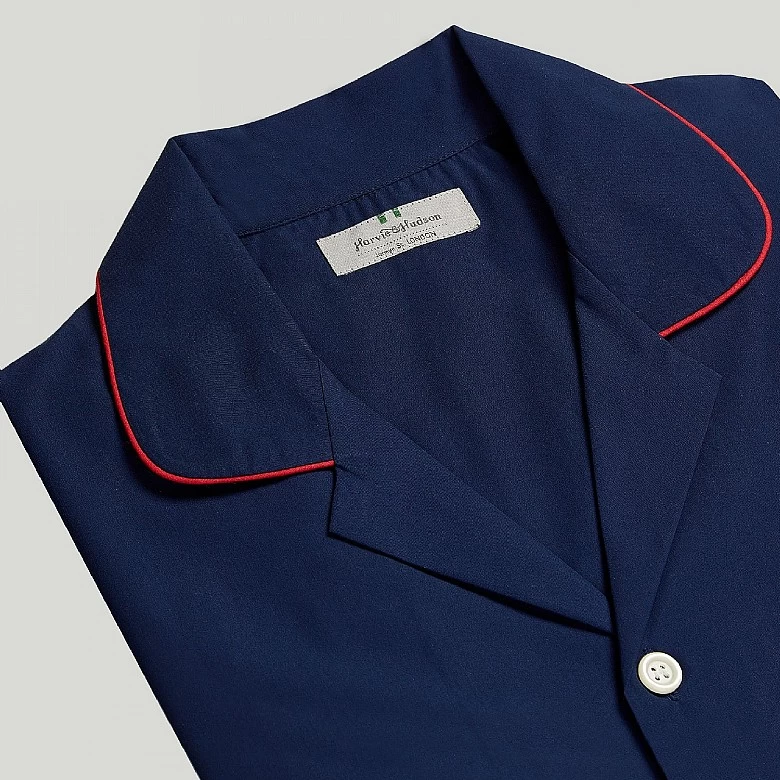 Plain Sky Blue Cotton Pyjama - Image 11