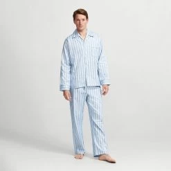 Blue Stripe Cotton Pyjama