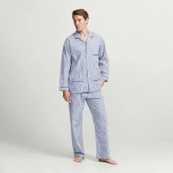 Blue Gingham Cotton Pyjama