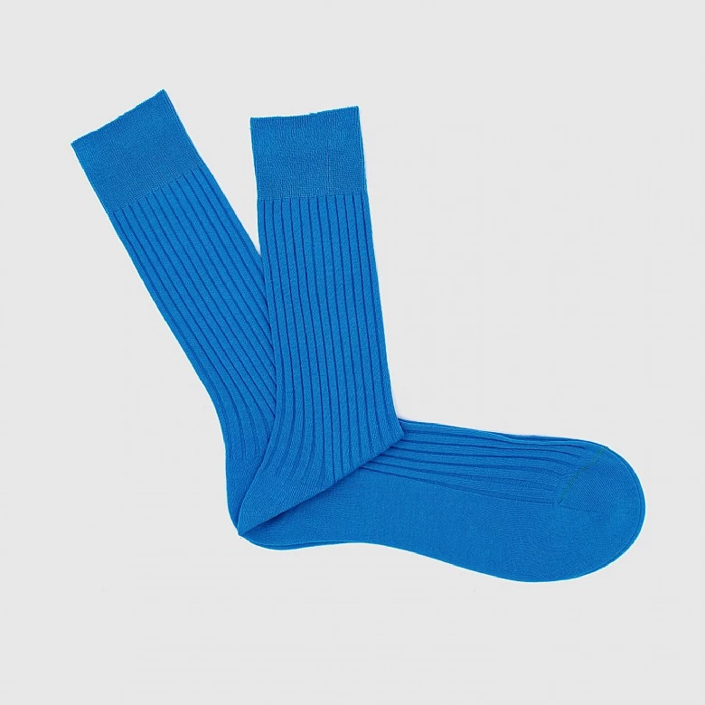 Bright Turquoise Cotton Sock