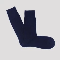 Navy Cashmere Socks