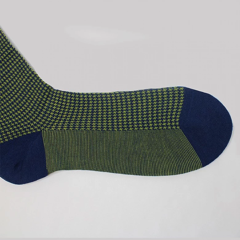 Blackberry Houndstooth Wool Socks - Image 3