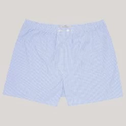 Blue Gingham Essential Boxer Shorts