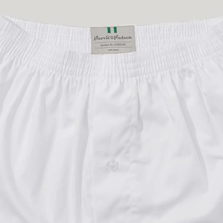 Mid Blue Cotton Essential Boxer Shorts - Image 3