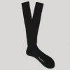 Black Long Merino Wool Socks