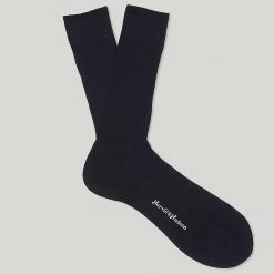Navy Short Cotton Socks