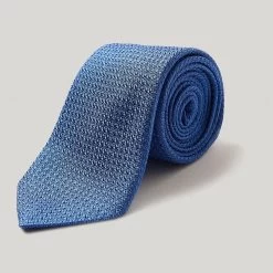 Bright Blue Silk Grenadine Tie