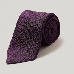 Purple Silk Grenadine Tie