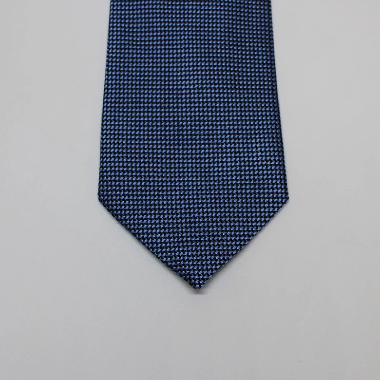 Olive Green Plain Woven Silk Tie - Image 6
