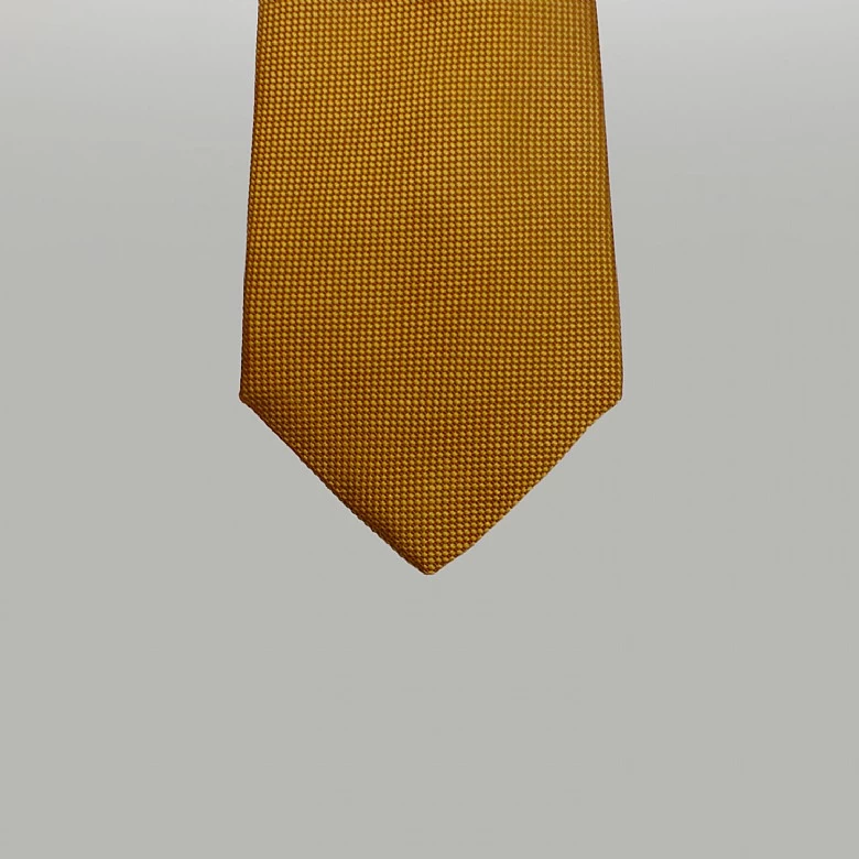 Olive Green Plain Woven Silk Tie - Image 8