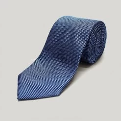 Royal Blue Plain Woven Silk Tie