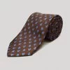 Brown Owls Printed Silk Tie